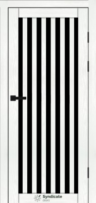 SD-PVC-125 Біла структура скло BLK